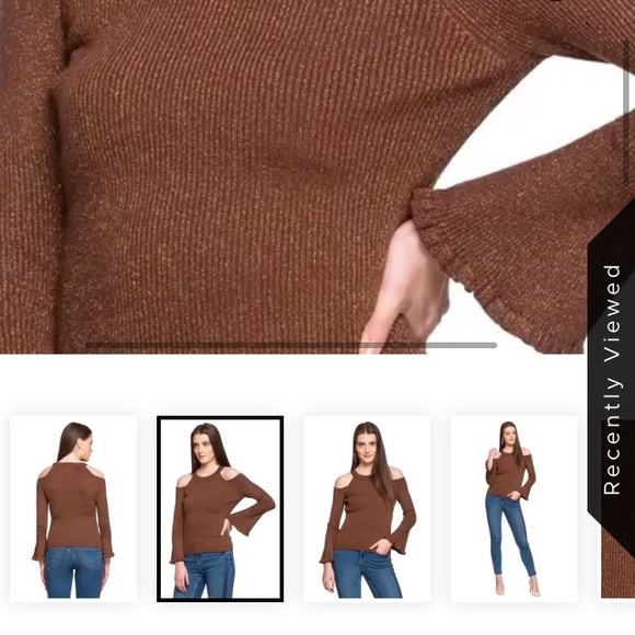 🍻Cover story cold shoulder Shimmer Sweater Large 🍻 - Picture 15 of 15